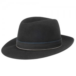 Шляпа, размер 57, черный Christys. Цвет: черный