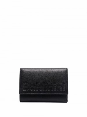 Бумажник с тисненым логотипом Baldinini. Цвет: черный