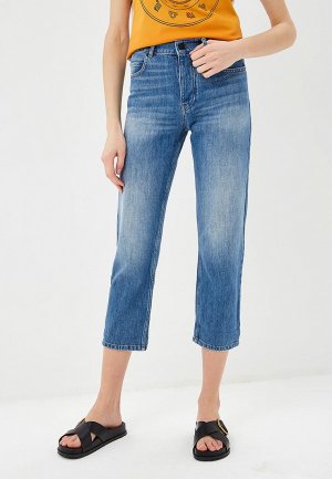 Джинсы P Jean BOYFRIEND HIGH WAIST. Цвет: синий