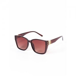 Солнцезащитные очки , прямоугольные, с защитой от УФ, для женщин, коричневый ezstore. Цвет: коричневый