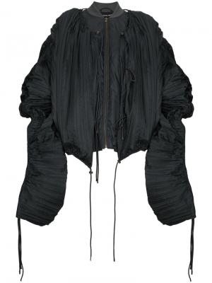 Объемная куртка-бомбер Y / Project. Цвет: зелёный