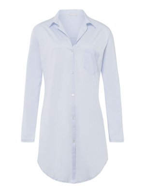 Ночная рубашка Hanro Cotton Deluxe 90cm, светло-синий