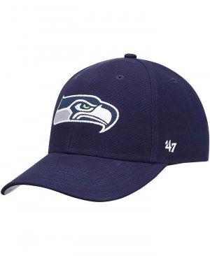 Регулируемая кепка унисекс для дошкольников Seattle Seahawks Basic Team Mvp темно-синего цвета '47 Brand, синий '47 Brand