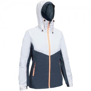 Куртка женская SAILING 100 для яхтинга, размер: M, цвет: Белоснежный/Сине-Серый/Кораллово-Оранжевый TRIBORD Х Decathlon. Цвет: белый