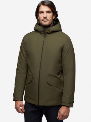 Куртка утепленная мужская Clintford, Зеленый Geox. Цвет: зеленый