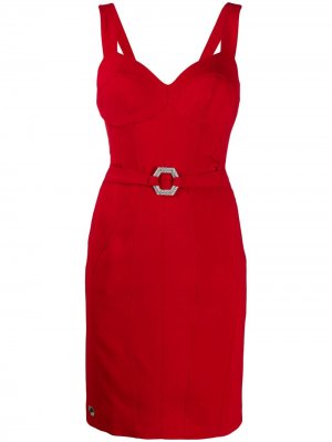 Коктейльное платье Philipp Plein. Цвет: красный