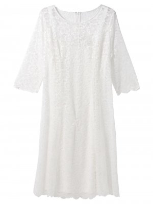 Коктейльное платье SHEEGO, от белого Sheego