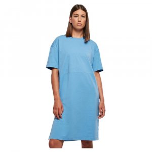 Короткое платье Organic Oversized Slit, синий Urban Classics