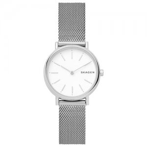 Наручные часы Mesh SKW2692, белый, серебряный SKAGEN. Цвет: серебристый