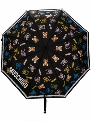 Зонт с принтом Moschino. Цвет: черный