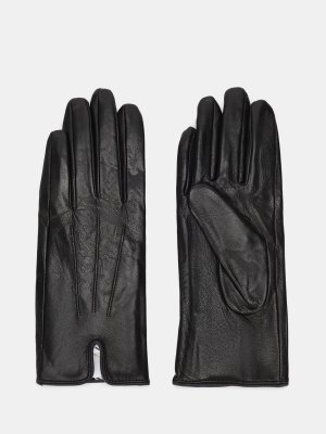Кожаные перчатки Alessandro Manzoni Yachting. Цвет: черный