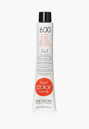 Маска для волос Revlon Professional NUTRI COLOR CREME тонирования 600 огненно-красный 100 мл. Цвет: красный