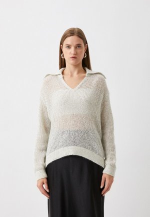 Пуловер And the Brand. Цвет: серый