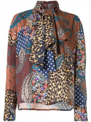 Блузка с принтом пейсли Kolor. Цвет: разноцветный