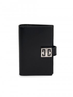 Кожаный кошелек 4G с застежкой-молнией , черный Givenchy