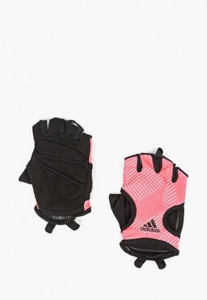 Перчатки для фитнеса adidas WOM CLITE G GL. Цвет: розовый