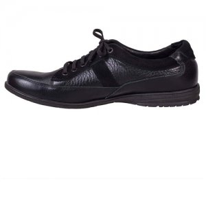 Мужские кроссовки кожаные черные C-200/01 Conhpol. Цвет: черный