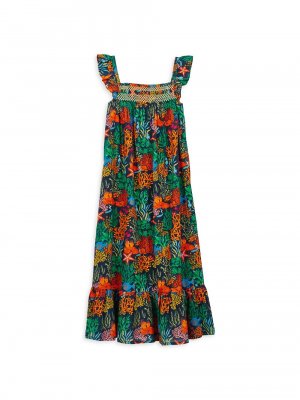 Платье Little Girl's & Fonds Marins из разноцветной вуали Vilebrequin