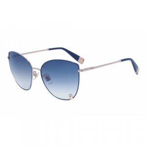 Солнцезащитные очки , бесцветный, синий FURLA. Цвет: бесцветный/прозрачный