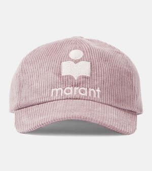 Вельветовая кепка tyron с вышивкой , фиолетовый Isabel Marant