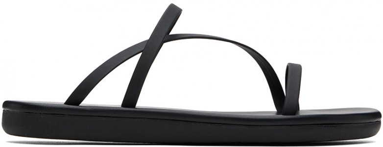 Черные сандалии «Парфена» , цвет Black Ancient Greek Sandals