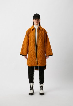 Куртка утепленная Karl Lagerfeld 2 в 1. Цвет: коричневый