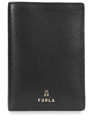 Обложка для документов кожаная FURLA. Цвет: черный