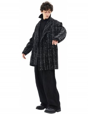 Пиджак из шерсти с вышивкой Yohji Yamamoto
