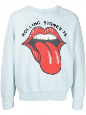 Толстовка Rolling Stones 1975 Madeworn. Цвет: light голубой