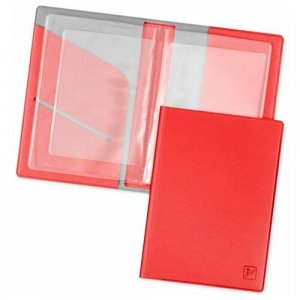 Документница KOD-01, отделение для карт, автодокументов, красный, серый Flexpocket. Цвет: красный/серый/красный-серый