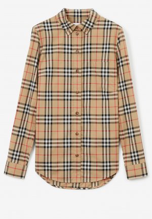 Рубашка BURBERRY. Цвет: коричневый