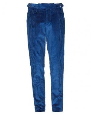 Повседневные брюки LUIGI BASSOLINO. Цвет: ярко-синий