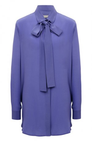Шелковая блузка Elie Saab. Цвет: сиреневый