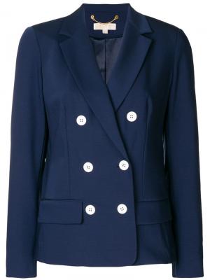 Двубортный пиджак Michael Kors. Цвет: синий