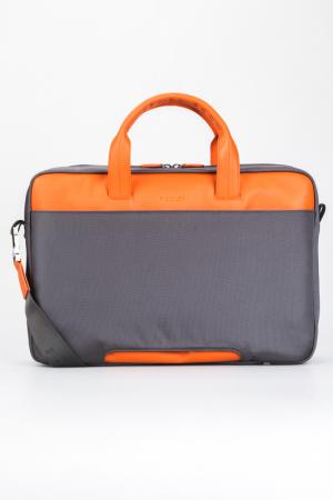 Briefcase bag Giorgio Fedon. Цвет: grey, orange