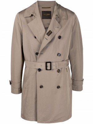 Double-breasted trench coat Moorer. Цвет: серый