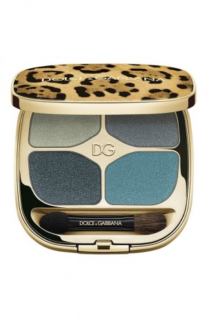Тени для век Felineyes Eyeshadow Quad, оттенок 8 Mediterranean Blue (4.8g) Dolce & Gabbana. Цвет: бесцветный