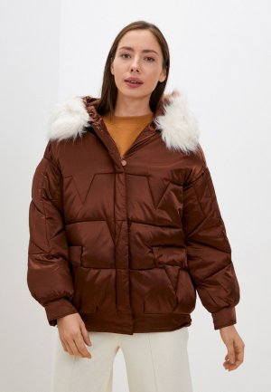 Куртка утепленная Z-Design. Цвет: коричневый