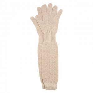 Кашемировые перчатки Kashja` Cashmere. Цвет: бежевый