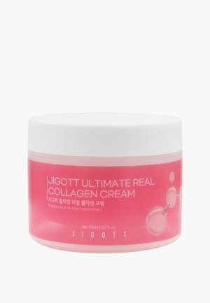 Крем для лица Jigott с коллагеном Ultimate Real Collagen Cream, 150 мл. Цвет: белый