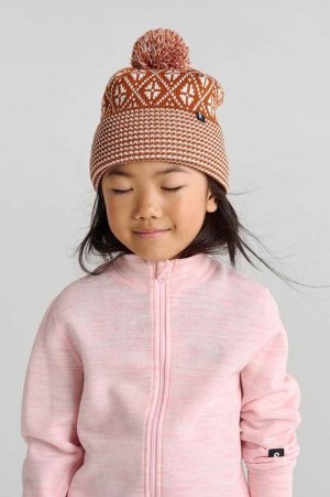 Детская хлопковая шапка Kuurassa , коричневый Reima