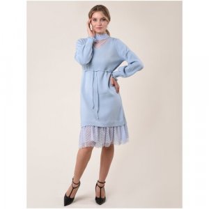 Платье , размер One size (S-M/40-44), голубой Cascatto. Цвет: голубой