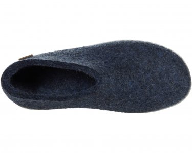 Слипперы Wool Shoe Rubber Outsole , джинсовая ткань Glerups