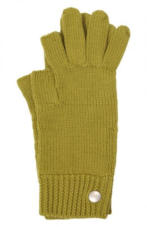Шерстяные перчатки Rick Owens. Цвет: зелёный