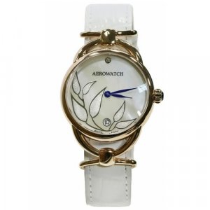 Наручные часы AEROWATCH, золотой Aerowatch. Цвет: золотистый/цветы