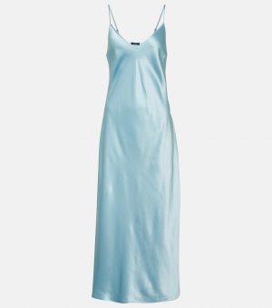 Платье-комбинация clea из шелкового атласа , синий Joseph