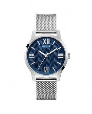 Мужские часы Campbell GW0214G1 со стальным и серебряным ремешком , серебро Guess