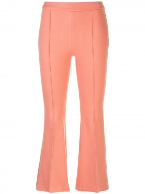 Укороченные расклешенные брюки Rosetta Getty. Цвет: оранжевый