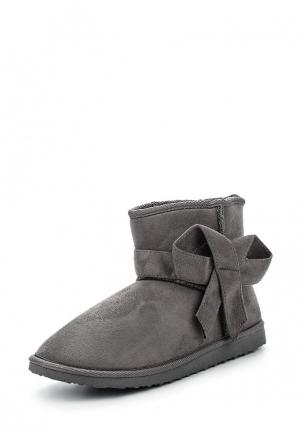 Угги LOST INK UGENE BOW TRIM FAUX FUR ANKLE BOOT. Цвет: серый