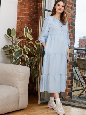 Платье для беременных Raffa Cham, светло-голубое Isabella Oliver